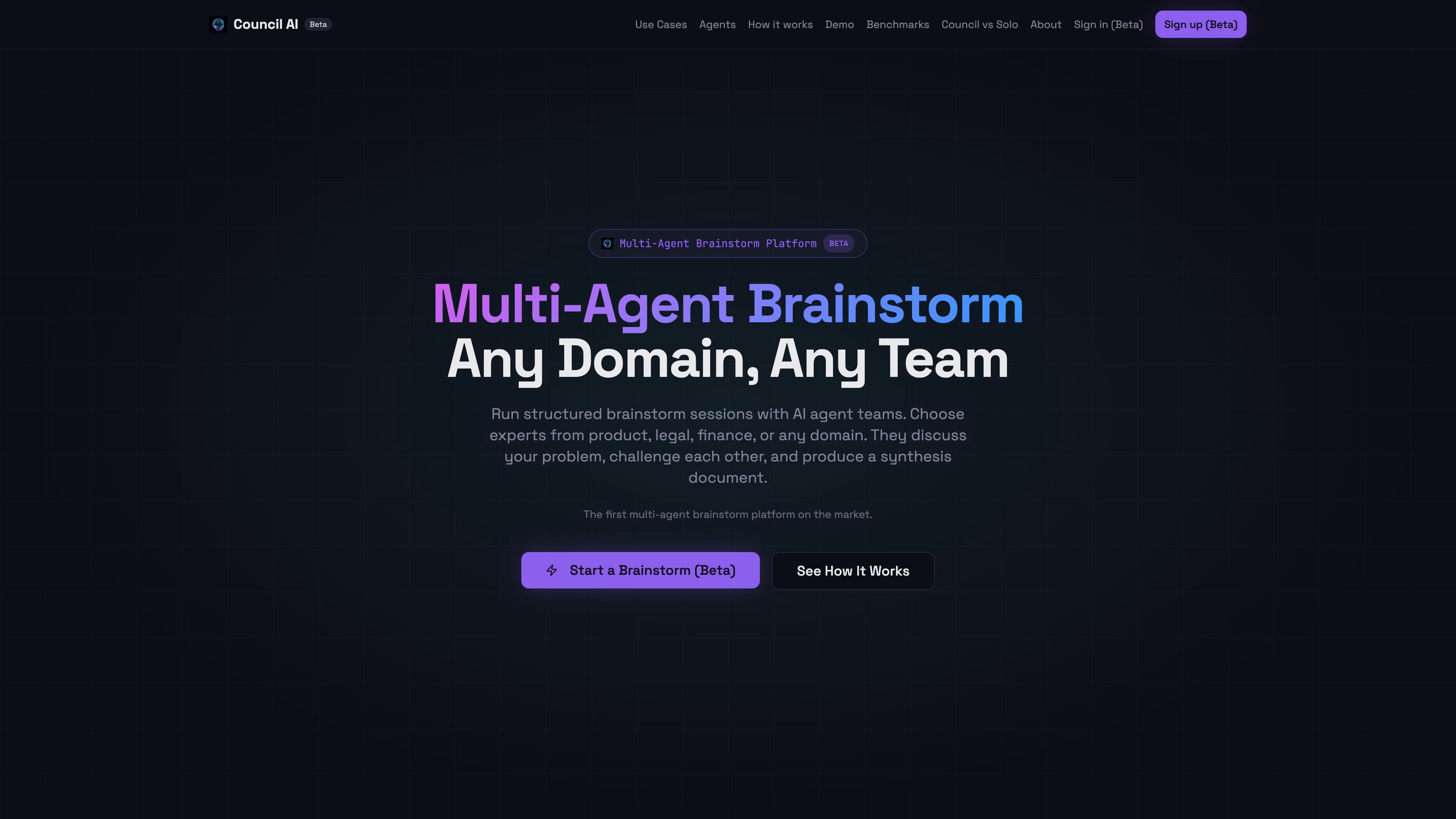 Council AI — Multi-Agent Brainstorm