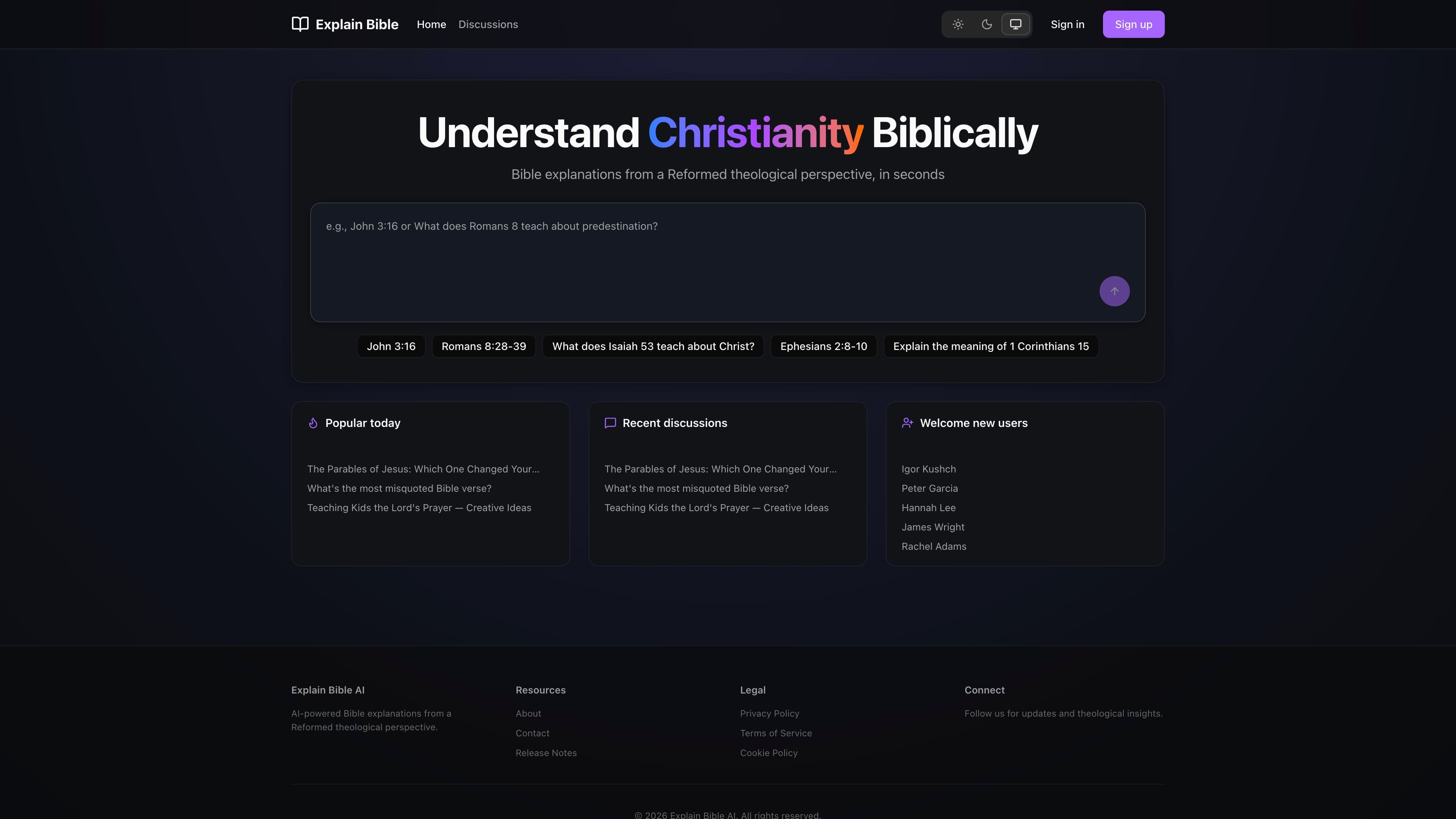AI-Powered Bible Tool