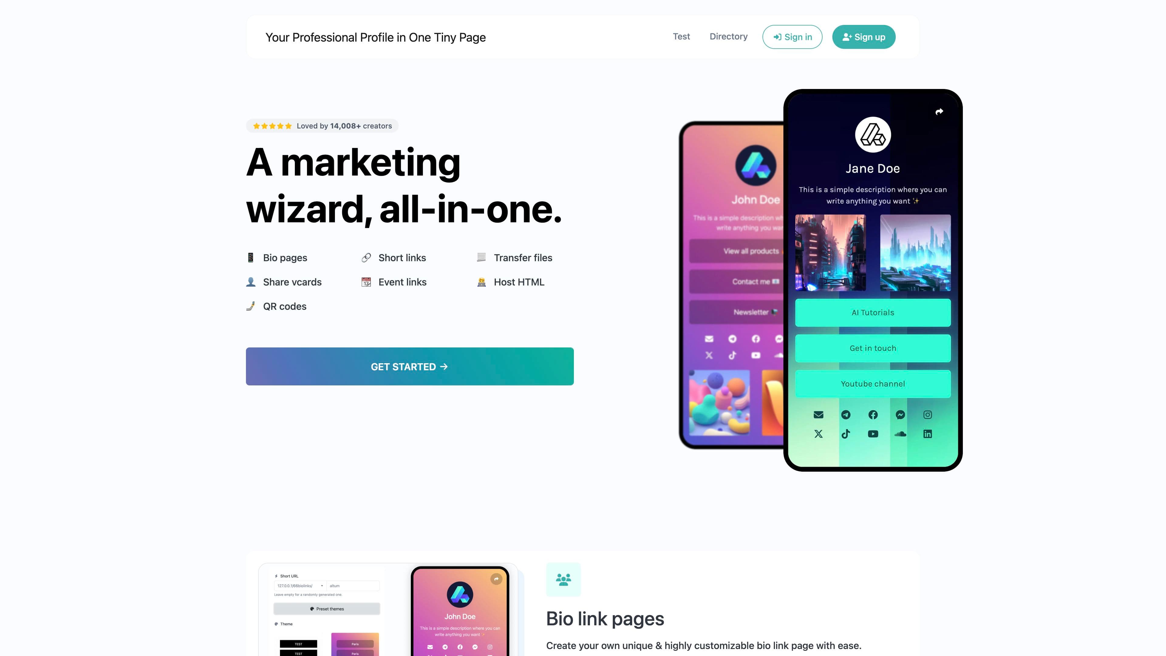 TinyPage — All-in-One Marketing Tool
